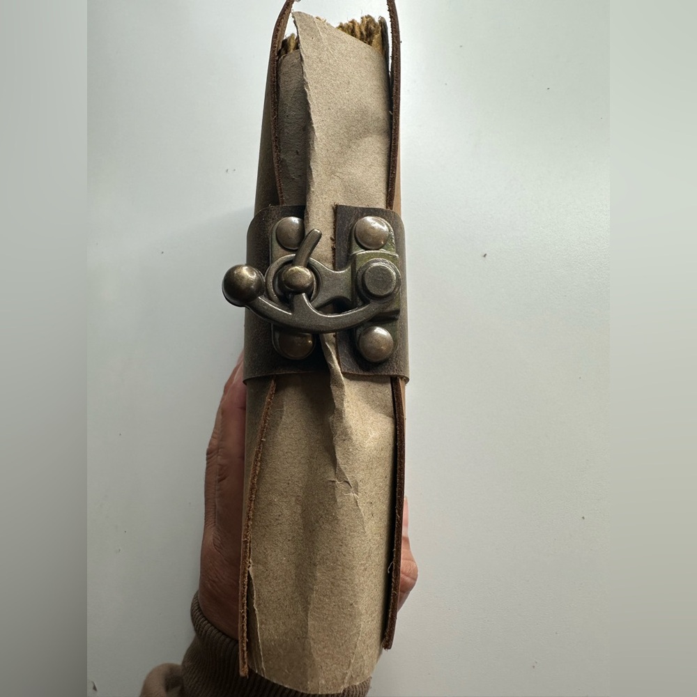 Vintage leather dairy